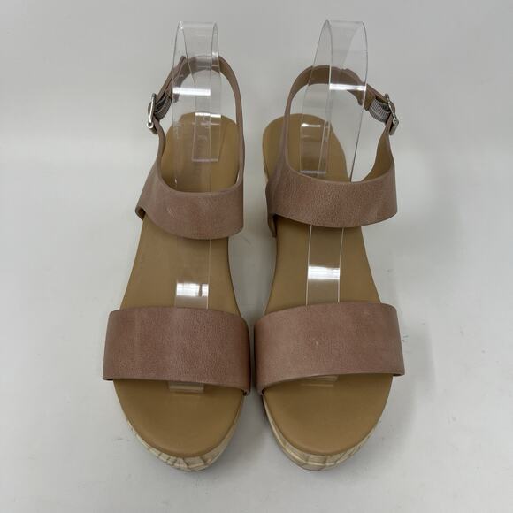 Nisolo All Day Open‎ Toe Clog Sandals Almond Brown Leather Platform Shoes Size 9 - Picture 6 of 14